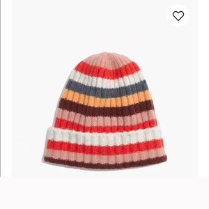 Madewell Wool Stripe beanie / hat os NWT colorful
